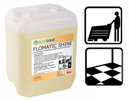 ECO SHINE FLOMATIC SHINE 5L Koncentrat Płyn do mycia podłóg maszynowego bezapachowy do Szorowarki